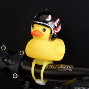 bicycle duck with helmet