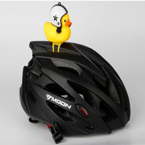 bicycle duck with helmet