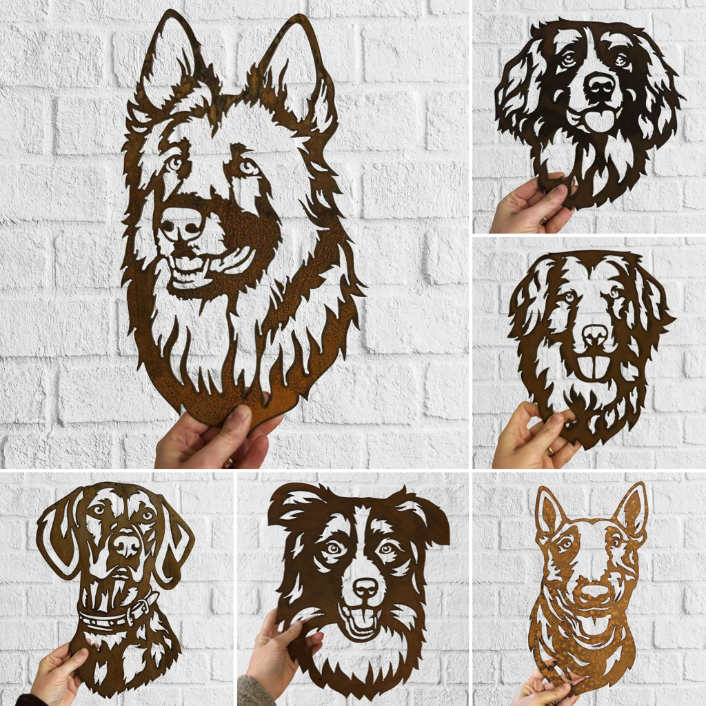 Dog – Rustic Garden Art Sculpture – cyecles