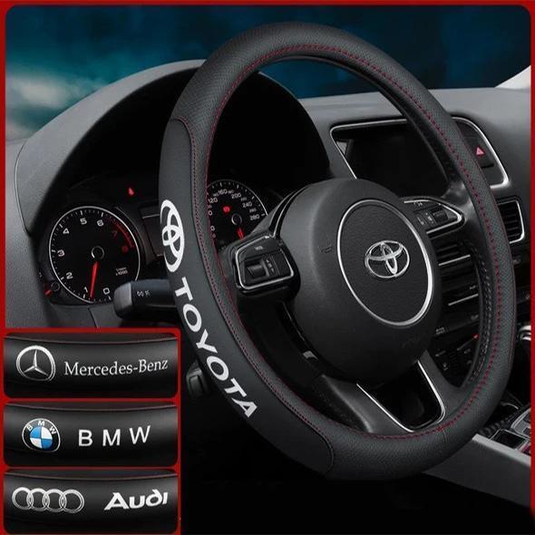 buy leather steering wheel cover