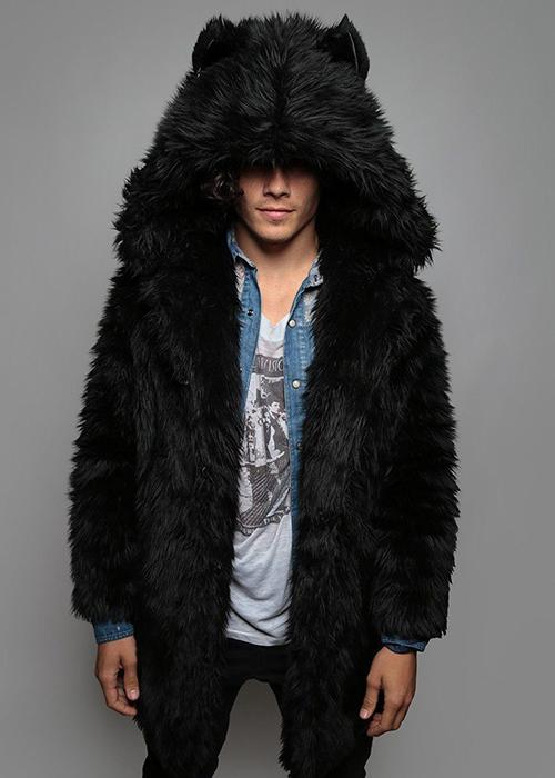 wolf fur jacket