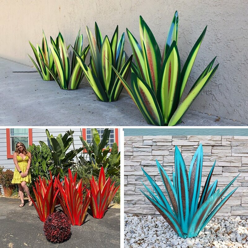 Antirust Metal Agave PlantPerfect for garden(BUY 2 FREE