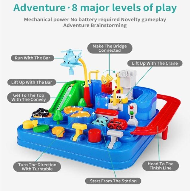 Hot Sales Children Gift Puzzle Rail Car Sets Free Shipping Seekinhappy