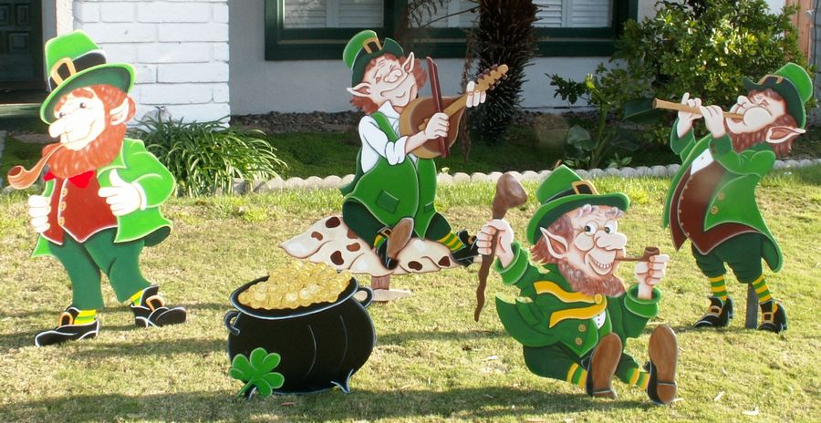 Geefuun St Patricks Day Logo DecorationLeprechau